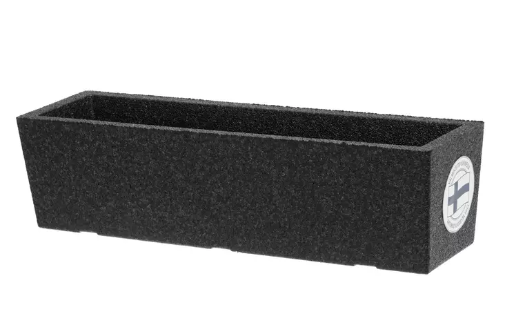 4Living Termoruukku Balcony 50 cm musta - Kukkaruukut ja -amppelit - 6410412911247 - 1