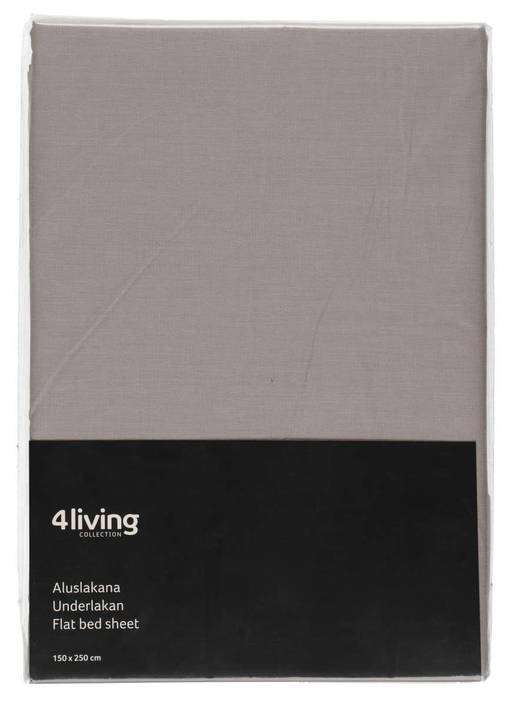 ALUSLAKANA 150X250CM HARMAA - Lakanat - 6410413291157 - 1