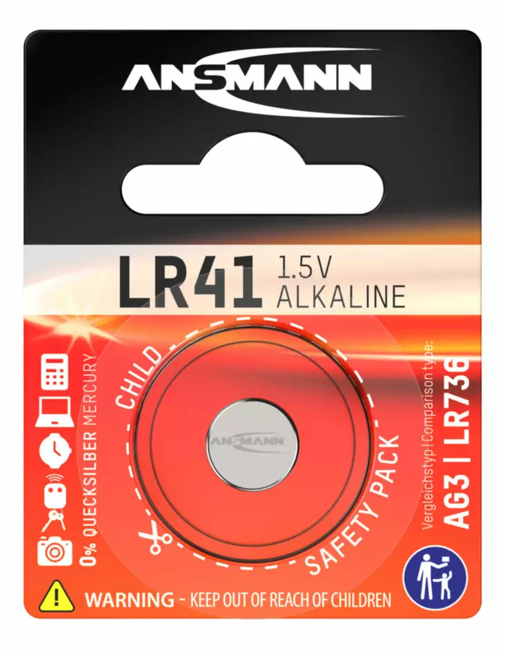 ANSMANN LR41 - Erikoisparistot - 4013674015337 - 1