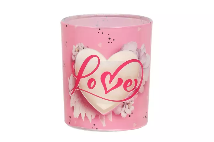 Aura Tuoksulasikynttilä Love - Pöytäkynttilät ja tuoksukynttilät - 5906927020907 - 1