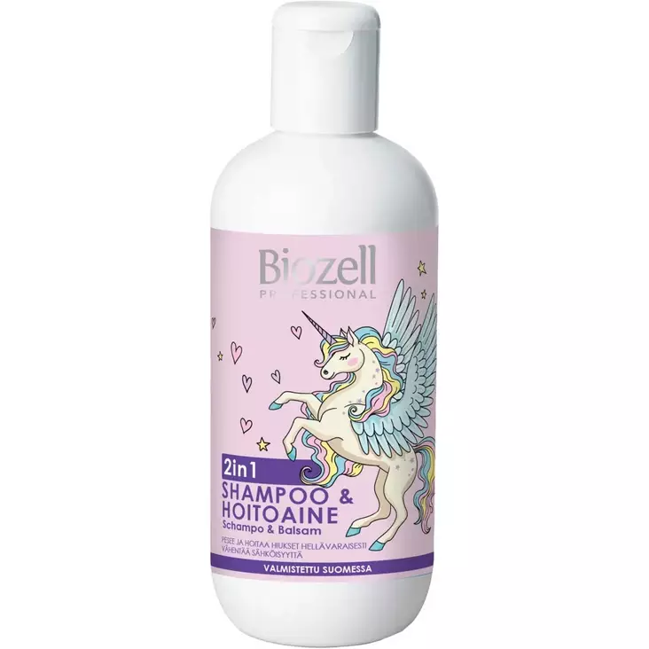 BIOZELL LASTEN 2IN1 SHAMPOO 300ML - Lasten suihkugeelit ja shampoot - 6414400081707 - 1