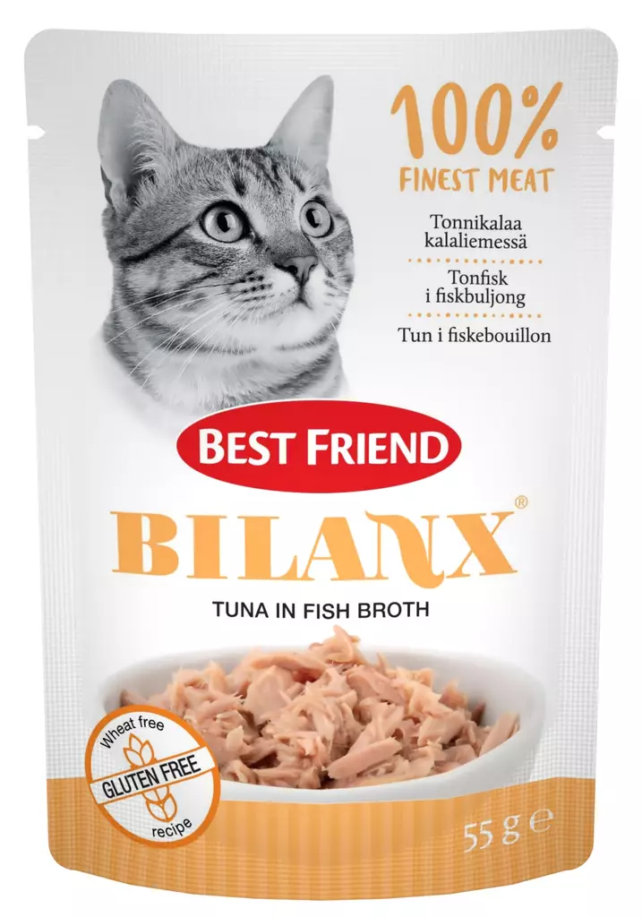 Best Friend Bilanx tonnikalaa kalaliemessä 55 g kissan märkäruoka - Kissan märkäruoka - 5700551211607 - 1