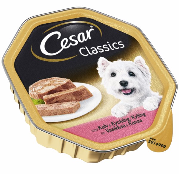 CESAR VASIKANLIHAA JA KANAA - Koiran märkäruoat - 4008429012617 - 1