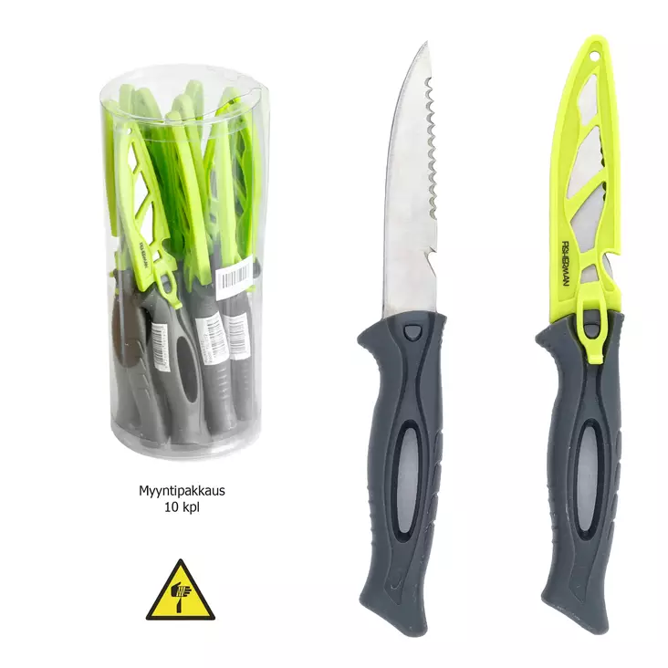 Fisherman Puukko 21 cm Lime / Grey - Puukot ja fileerausveitset - 6420071091457 - 1