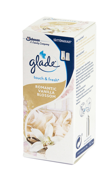 Glade Touch&Fresh täyttö 10ml Romantic Vanilla Blossom - WC:n puhdistus ja putkenavaajat - 5000204957747 - 1