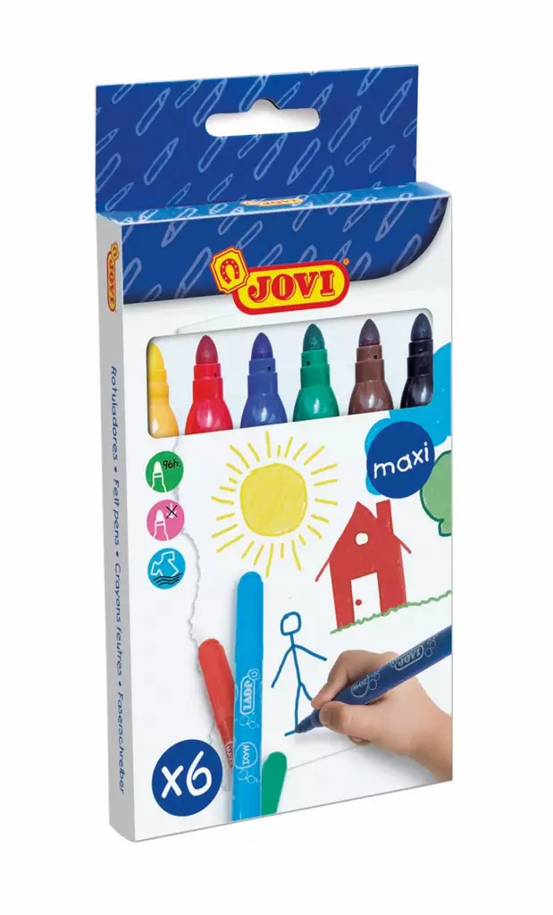 Huopakynä Jovi Maxi pestävä 6-v - Kynät ja tussit - 8412027001557 - 1