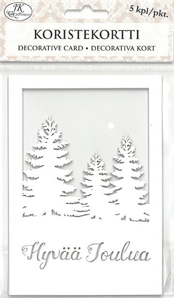 Koristekortti Maisema ja teksti 5kpl/pkt - Tee-se-itse DIY - 6417715069347 - 1