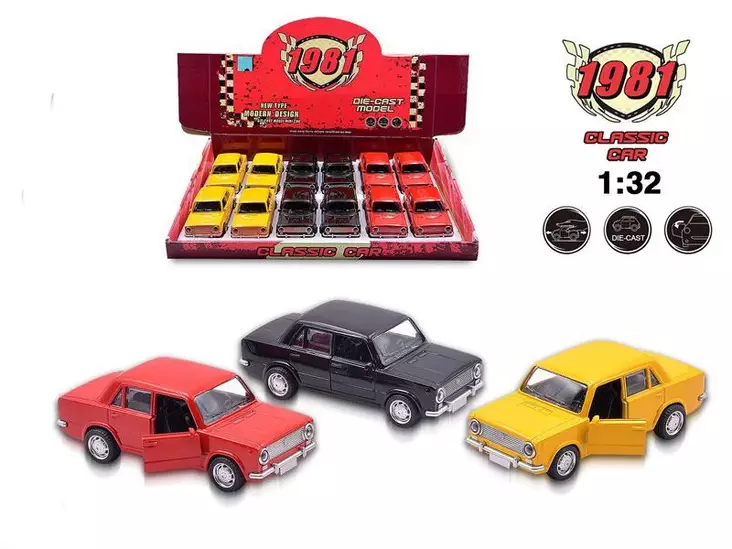 LADA 1:32 PULL-BACK PIKKUAUTO - Sisäleikit - 0746856410777 - 1