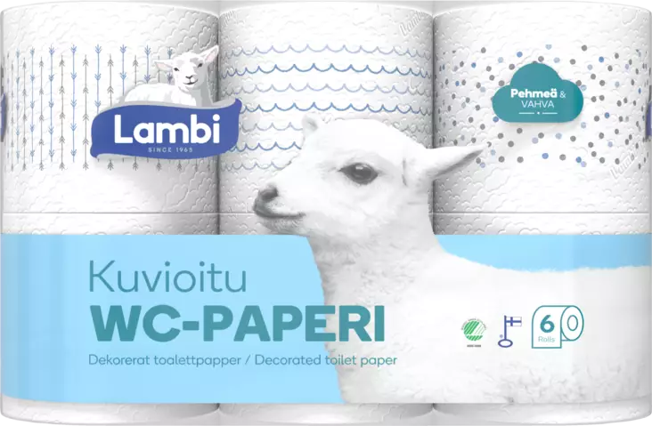 LAMBI WC-PAPERI 6 RL - WC-paperit - 7316970152117 - 1