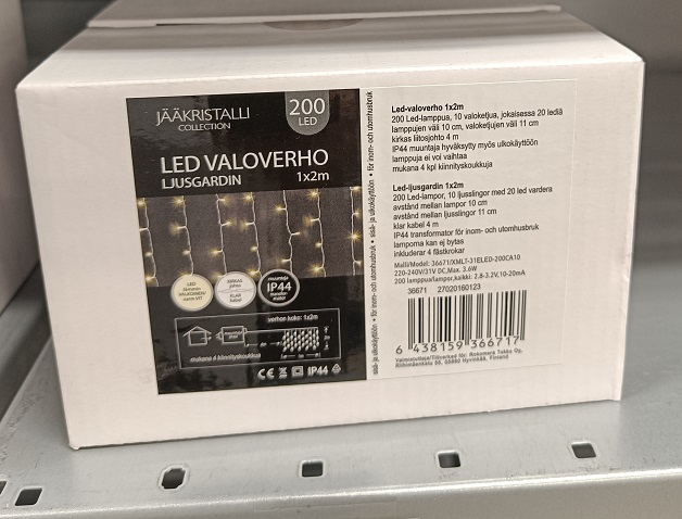 LED-VALOVERHO 200 LED - Sisävalosarjat ja valonauhat - 6438159366717 - 1