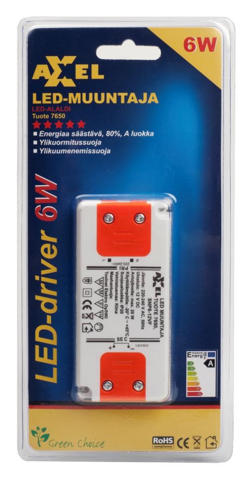 LED MUUNTAJA 6W 12V - Asennustarvikkeet - 6438152076507 - 1