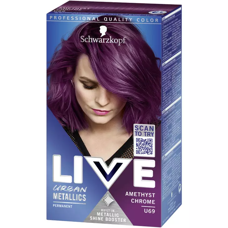 LIVE HIUSVÄRI U69 AMETHYST CHROME - Hiusvärit - 7332531070737 - 1