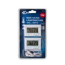 LÄMPÖMITTARI SISÄ/ULKO LANGALLINEN - Sisälämpömittarit - 6438152085837 - 1