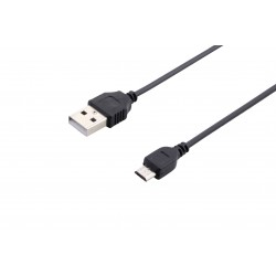 MOBIA DATAKAAPELI MUSTA MICRO USB 3 METRIÄ - Muut puhelintarvikkeet - 6430035349227 - 1