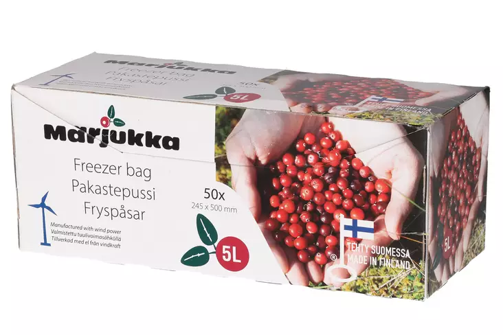 Marjukka Pakastepussi 5 L 50 kpl - Pakastuspussit ja kertakäyttörasiat - 6410413200807 - 1