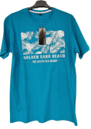 Miesten t-paita printti Bright 2XL turkoosi - Miesten lyhythihaiset paidat - 6419285624827 - 1