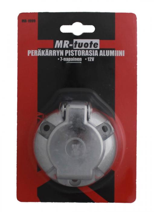 PERÄKÄRRYN PISTORASIA ALUMIINI - Perävaunun pistokkeet ja adapterit - 6430032158587 - 1