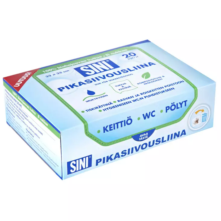 PIKASIIVOUSLIINA 20KPL - Siivousliinat ja -sienet - 6423800037467 - 1
