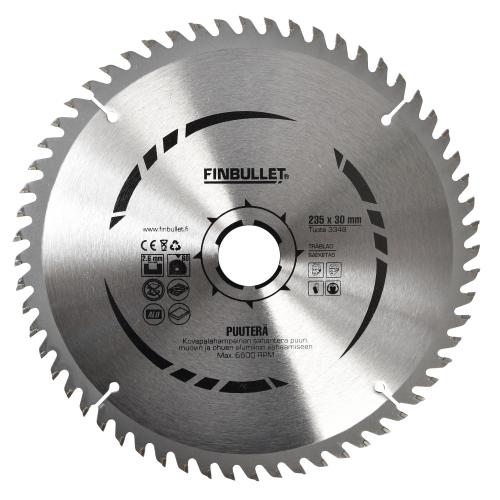 PYÖRÖSAHANTERÄ 235MM 60T 30mm - Sirkkelin- ja sahanterät sekä tarvikkeet - 6438152033487 - 1