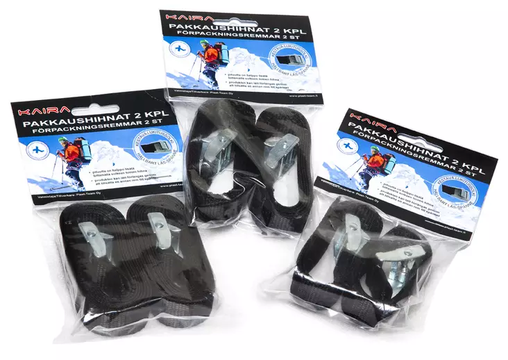 Pakkaushihna 2 kpl pituus 150 cm - Retkitarvikkeet ja retkityökalut - 6416684497007 - 1