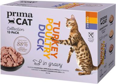 PrimaCat Classic siipikarja-mix 12-pack - Kissan märkäruoka - 6430076891747 - 1