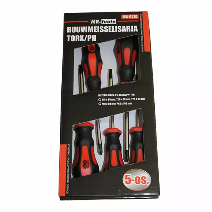 RUUVIMEISSELISARJA 5-OS. - Työkalusarjat - 6430013062377 - 1