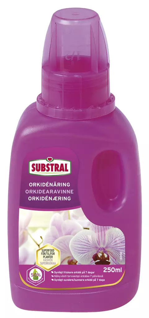 SUBSTRAL ORKIDEARAVINNE 250 ML - Ulkokasvien lannoitteet ja ravinteet - 5707441561507 - 1