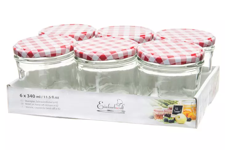 Säilöntätölkki 6 kpl 340 ml - Säilöntäpurkit, pullot ja tarvikkeet - 4037839344537 - 1