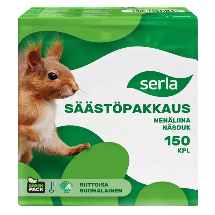 Serla nenäliina 150 kpl Säästöpakkaus - Nenäliinat - 6414300091257 - 1