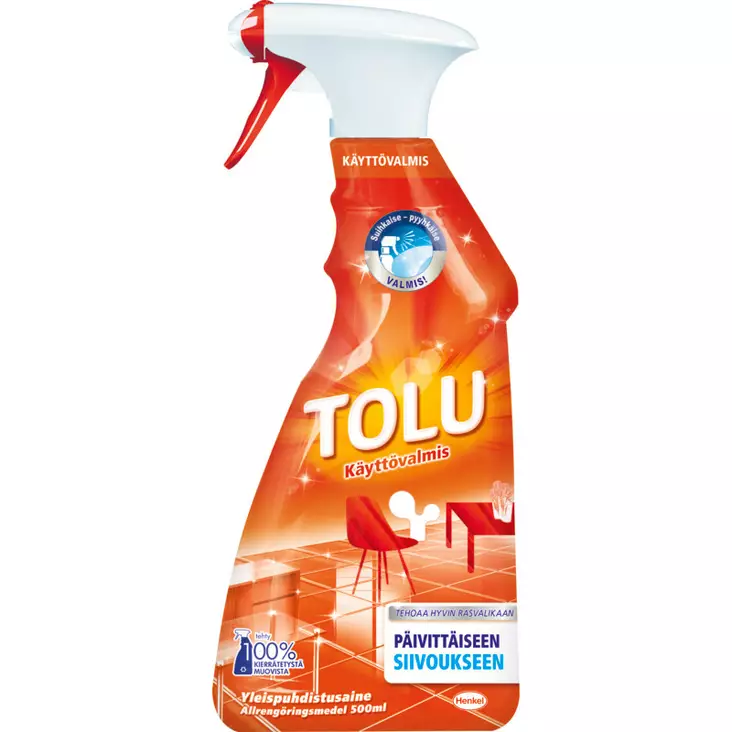 TOLU KÄYTTÖVALMIS 500ML SPRAY - Yleispuhdistusaineet - 6415409200717 - 1