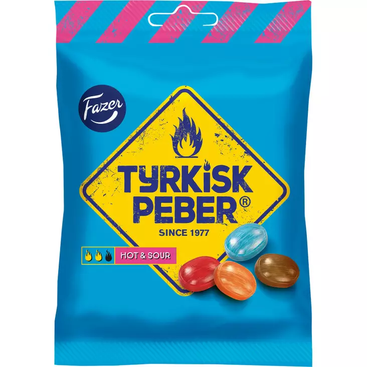 TYRKIS PEBER HOT/ SOUR 150G - Makeispussit, -patukat ja tikkarit - 6416453028227 - 1