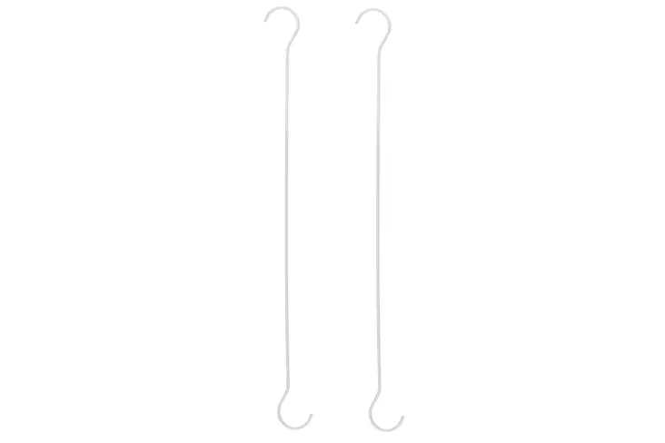 Tarmo Ripustuskoukku valkoinen 60 cm 2kpl - Ripustuskoukut - 6410413305427 - 1