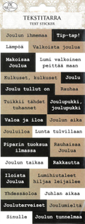 Tekstitarra Joulusanonnat musta-natur - Joulukorttiaskartelu - 6417715026517 - 1
