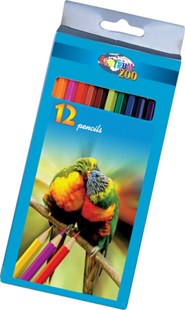 Värikynä Zoo, 12-v. pitkä - Kynät ja tussit - 4030969801697 - 1