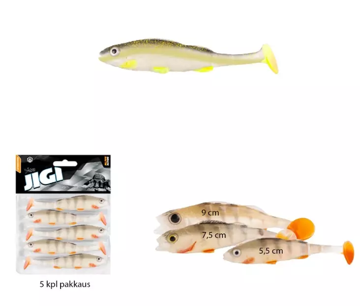 Veka Ahven jigi - 5 kpl - 7,5cm - 03 - Jigit ja jigipäät - 6420071104447 - 1