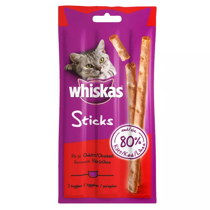 WHISKAS STICKS HÄRKÄ - Kissan herkut - 4008429046537 - 1