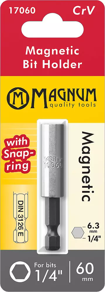 Magneettipidin Bits 1/4" 60mm - Ruuvauskärjet - 6418868170607 - 1