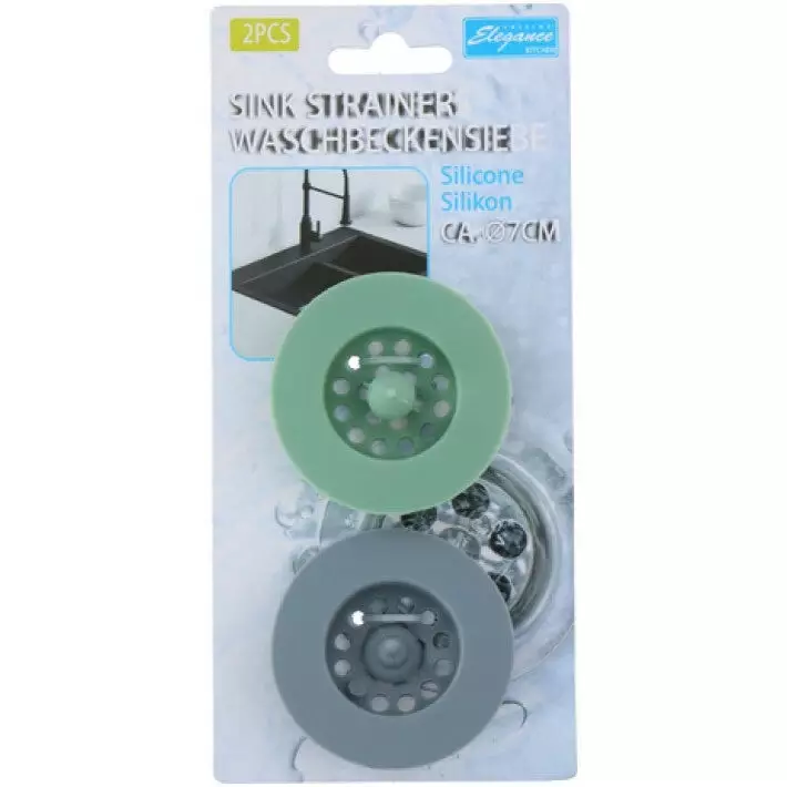 Roskasihdit lavuaariin 2 kpl silikoni - LVI-tarvikkeet - 8711252176437 - 1