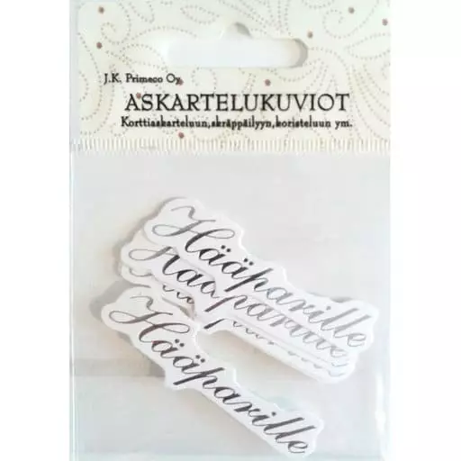 ASKARTELUKUVIO HÄÄPARILLE hopea - Tee-se-itse DIY - 6417715017737 - 1