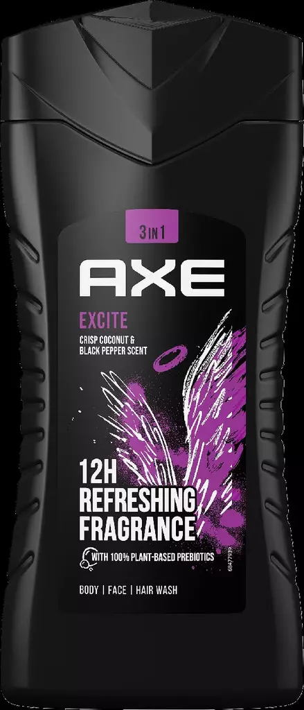 AXE SUIHKUSAIPPUA EXITE 250ML - Miesten saippuat ja suihkugeelit - 8710447276587 - 1