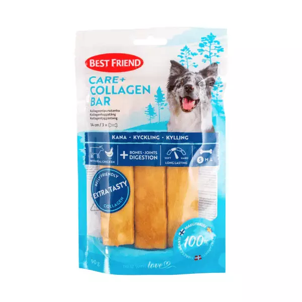 CARE+ KOLLAGEENIPURURUTANKO KANA - Koiran makupalat - 5700551172397 - 1