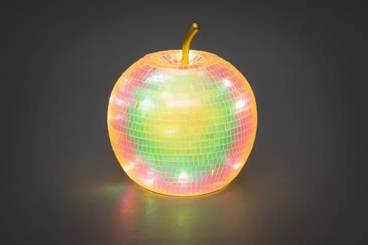 Finnlumor LED-omena 16 cm peilimosaiikki - Koristevalot - 6410416517537 - 1