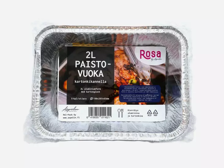 FOLIO VUOKA 2 L - Foliot ja paistopussit - 4008284777287 - 1