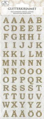 Glitterkirjaintarra kulta - Tee-se-itse DIY - 6417715024957 - 1