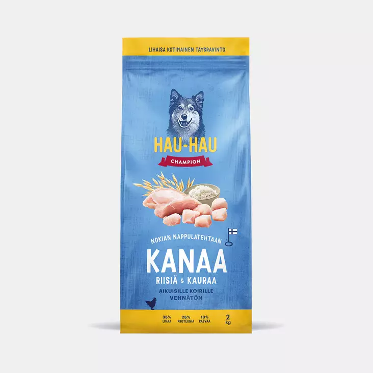 HHC KANA-RIISI TÄYSRAVINTO 2 kg - Koiran kuivaruoat - 6430076898937 - 1