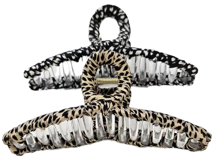 HIUSKLIPSI 13CM ELÄINKUOSI - Korut ja hiusasusteet - 6438159395687 - 1