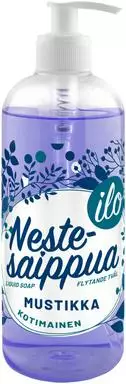 ILO PUMPPUSAIPPUA 500ml MUSTIKKA - Käsisaippuat - 6419642340407 - 1