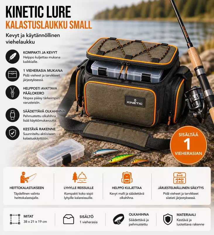 Kinetic Lure Kalastuslaukku - Reput ja rinkat - 5707461500197 - 1