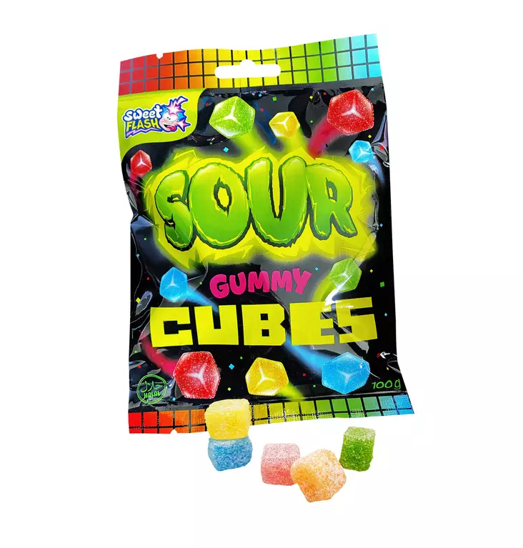 Kirpeät Hedelmä Kuutiot - Purukumit ja pastillit - 4262393722167 - 1