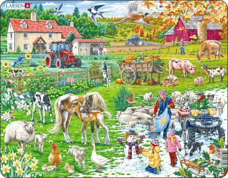 LARSEN PALAPELI MAXI MAATILA - Palapelit - 7023852136997 - 1